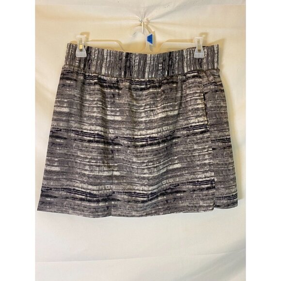 GAP WOMENS SIZE LARGE GRAY ELASTIC WAIST SKIRT POCKETS - Picture 1 of 3